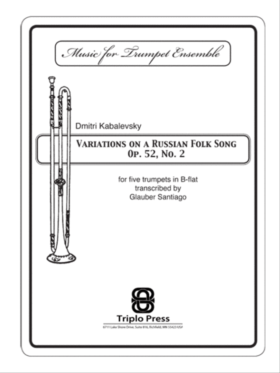Variations on a Russian Folk Song Small Ensemble scores gallery preview page 1