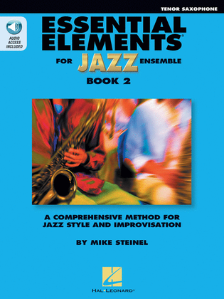 Book cover for Essential Elements for Jazz Ensemble Book 2 – Bb Tenor Saxophone