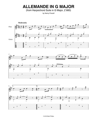 Allemande in G Major (from Harpsichord Suite in G Major, Z 660)