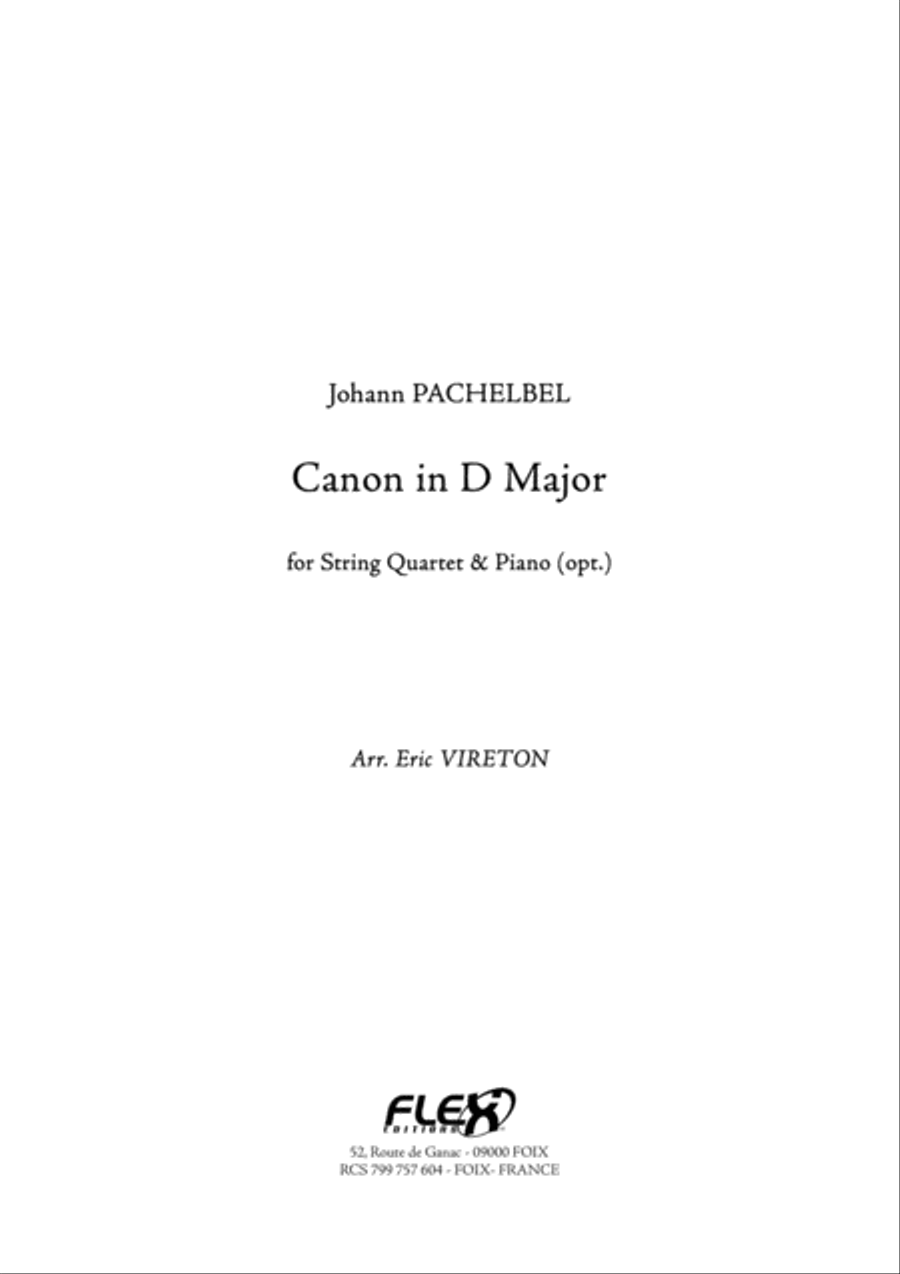 Canon in D Major Cello scores gallery preview page 1