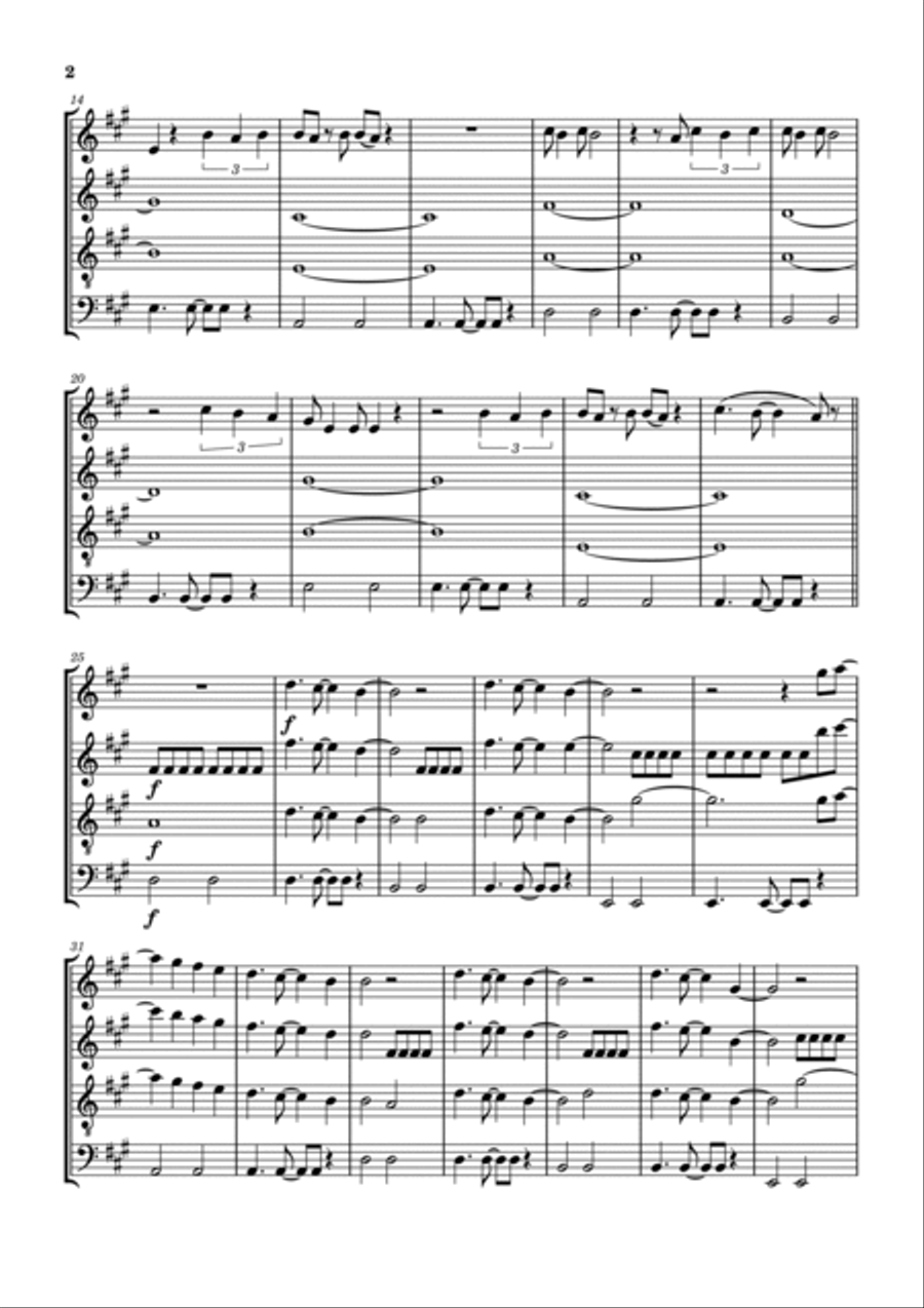 As It Was Woodwind Quartet scores gallery preview page 3