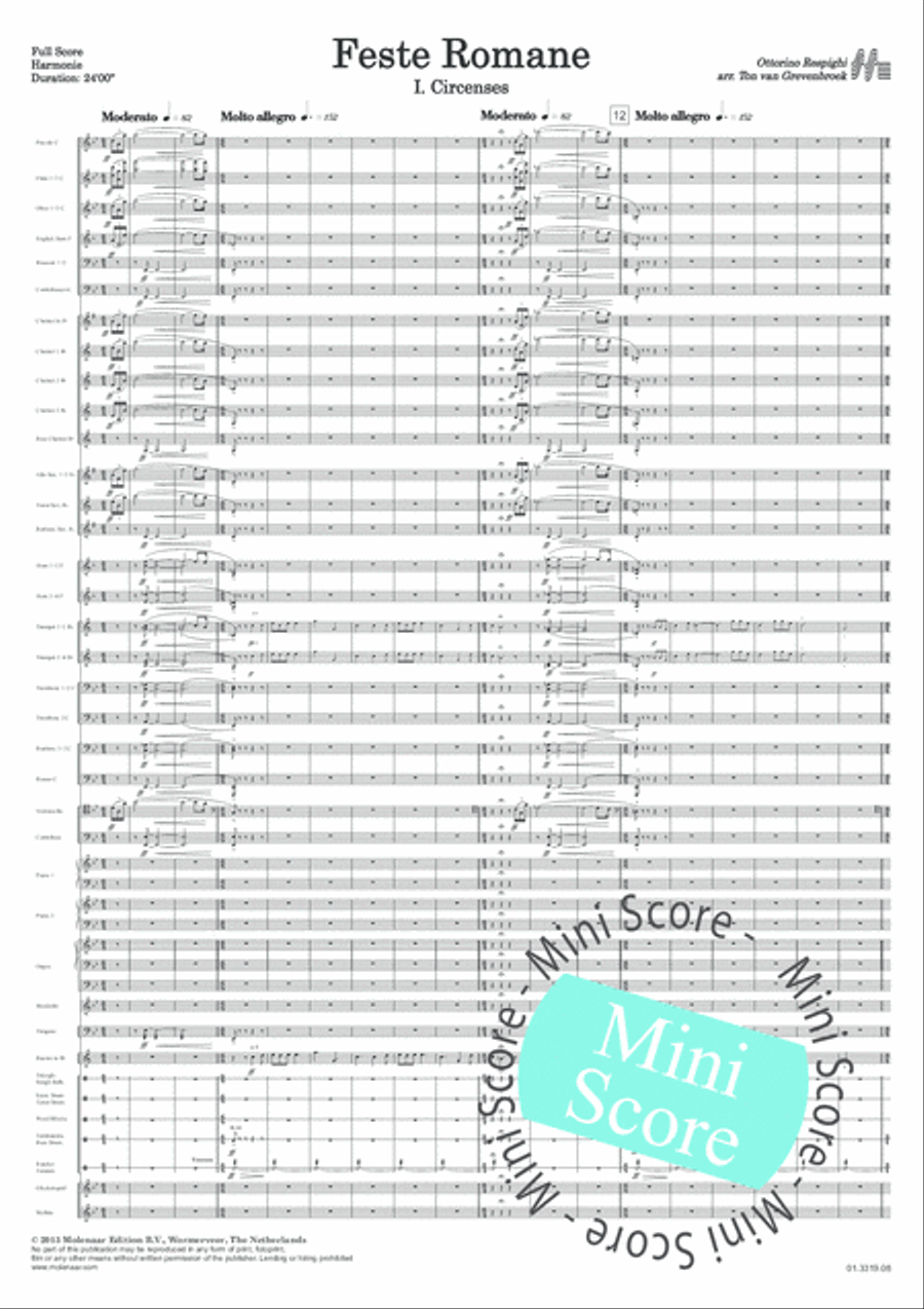 Feste Romane Concert Band scores gallery preview page 5