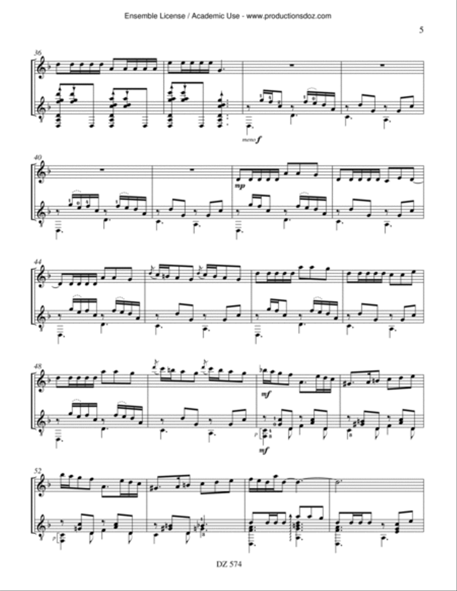 Minstrels Minstrels Classical Guitar scores gallery preview page 5
