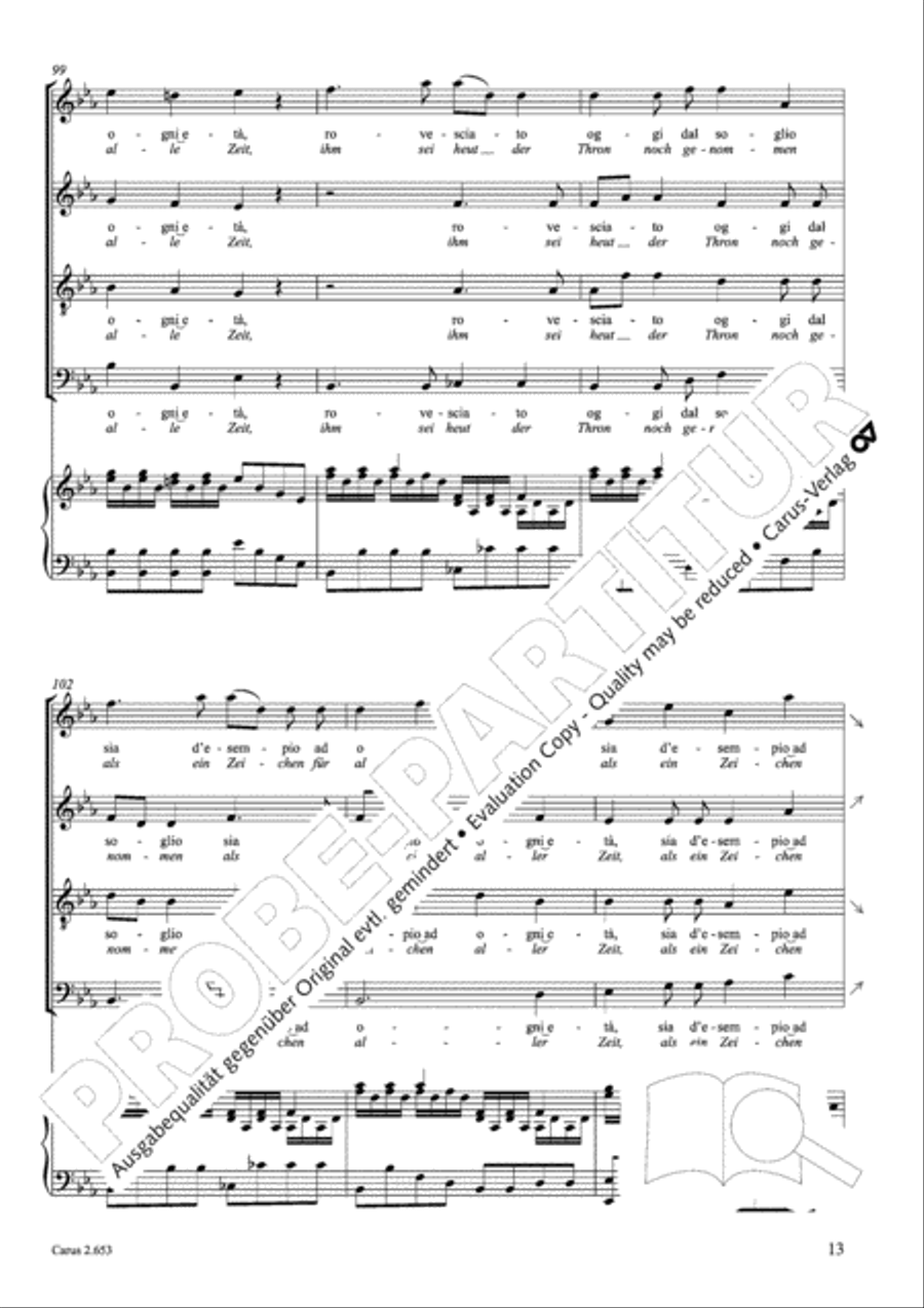 Choral collection Great Opera Choruses - Mozart * Haydn (choir & piano) Choir scores gallery preview page 24