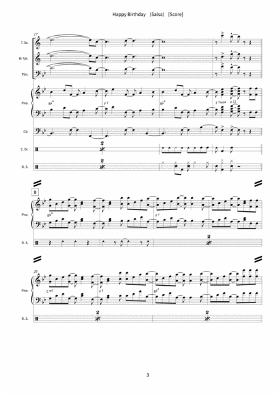 Happy Birthday Orchestra scores gallery preview page 5