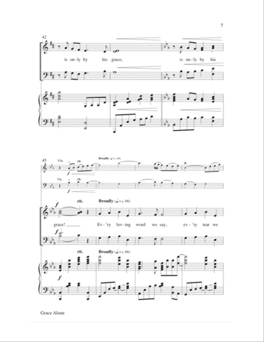 Grace Alone Grace Alone 4-Part scores gallery preview page 7