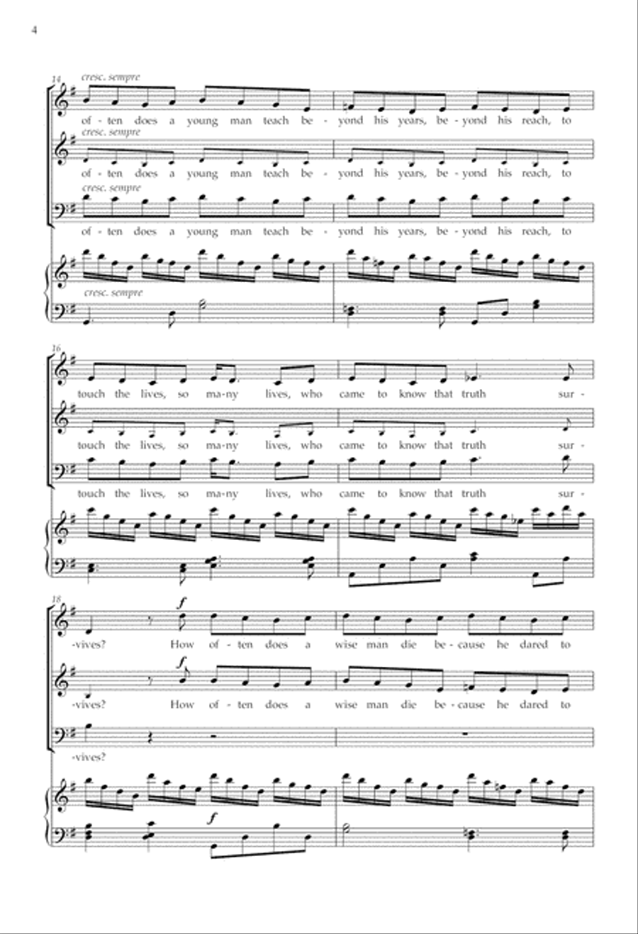 Just a tale: A song for Christmas 3-Part scores gallery preview page 4