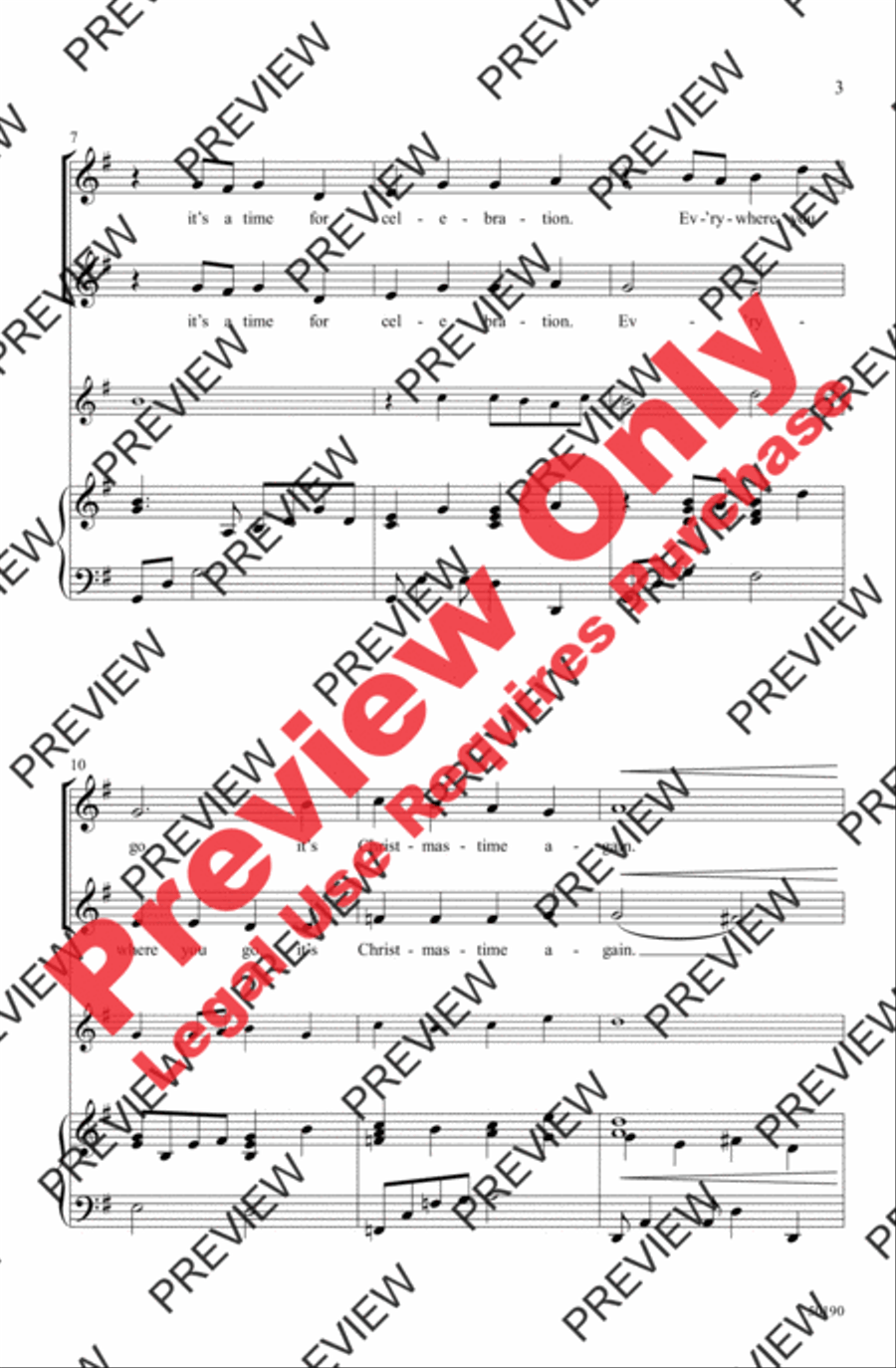Christmastime Again 2-Part scores gallery preview page 3