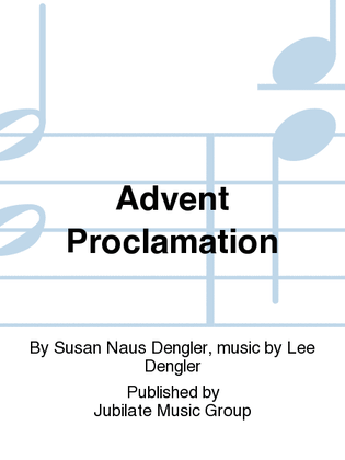 Book cover for Advent Proclamation