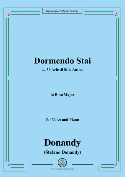 Donaudy-Dormendo Stai,in B flat Major