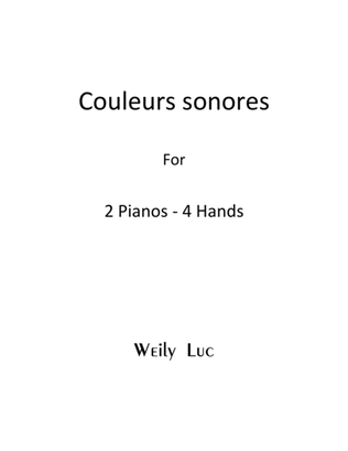 "Couleurs sonores" for two pianos four hands