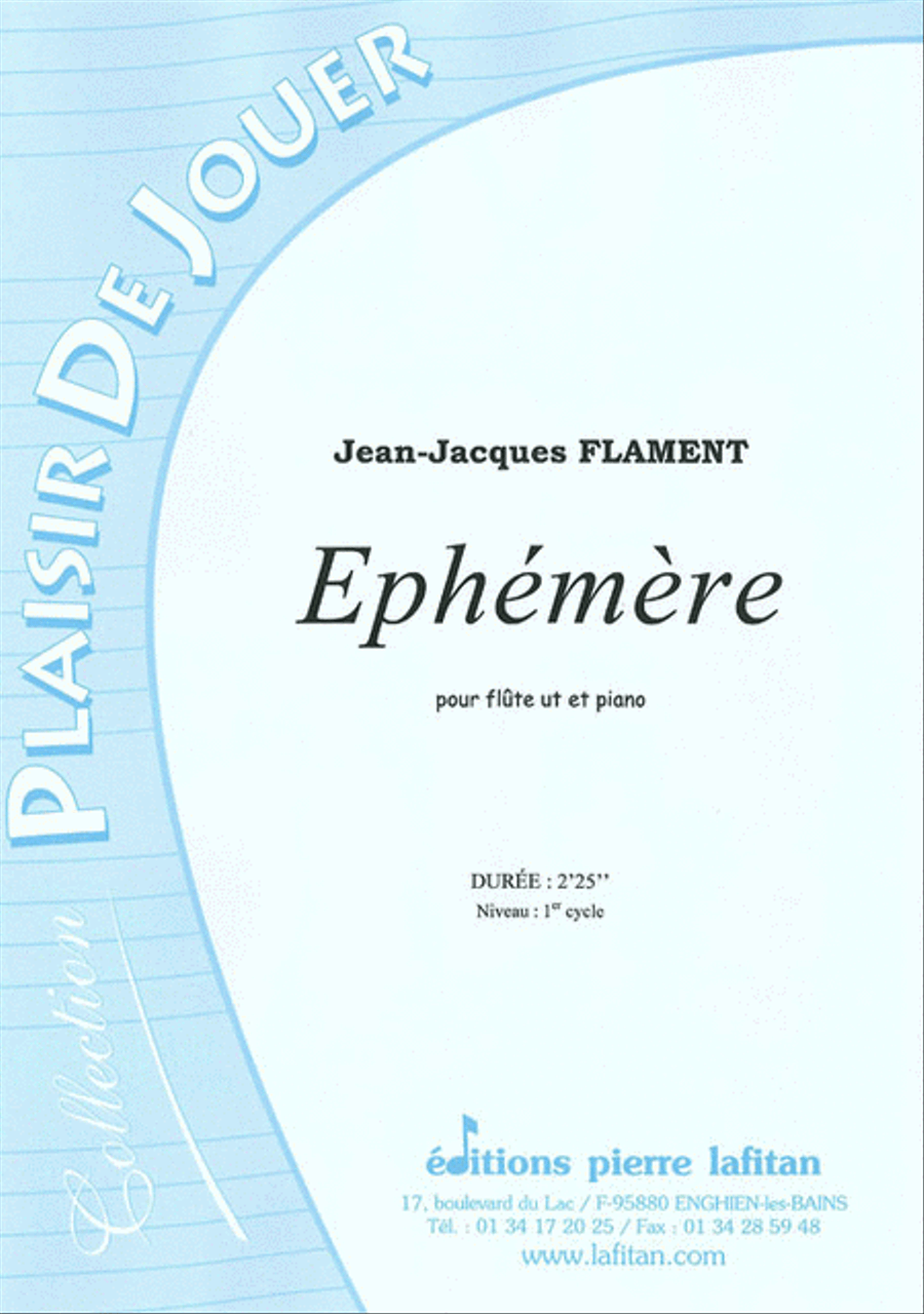 Ephemere Flute Solo scores gallery preview page 1