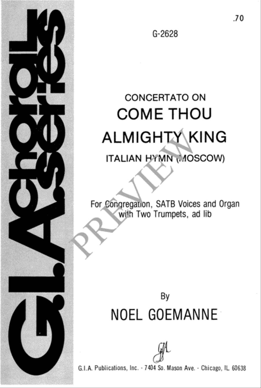 Come, Thou Almighty King Come, Thou Almighty King 4-Part scores gallery preview page 2