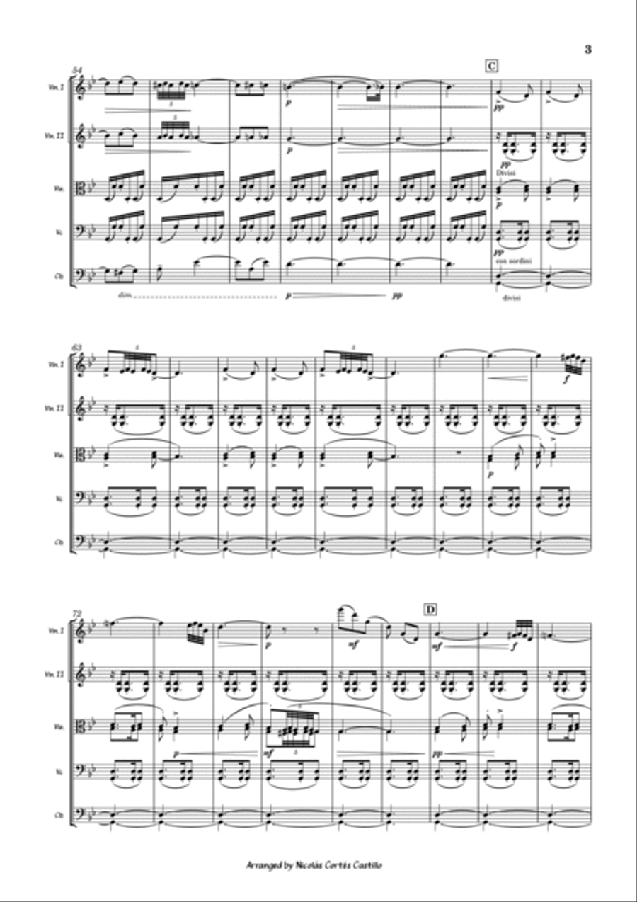 Tchaikovsky - Arabian Dance (The Nutcracker) for String orchestra String Orchestra scores gallery preview page 4