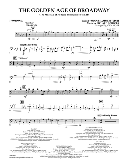 The Golden Age Of Broadway - Trombone 3 by Richard Rodgers Concert Band - Digital Sheet Music