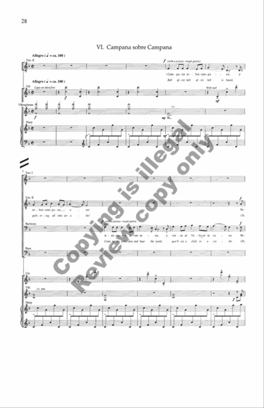 Carols and Lullabies (Full Score) Choir scores gallery preview page 15