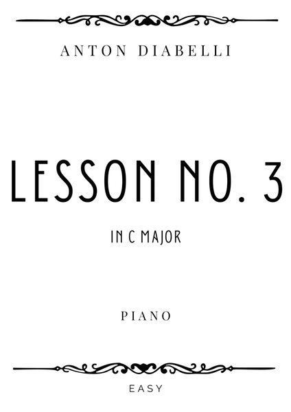 Diabelli - Lesson No. 3 (op.125) in C Major - Easy image number null