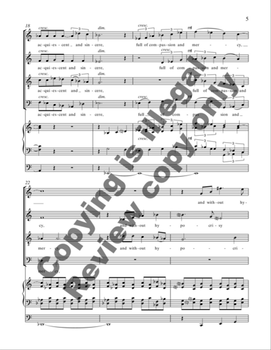 The Properties of Wisdom 4-Part scores gallery preview page 8