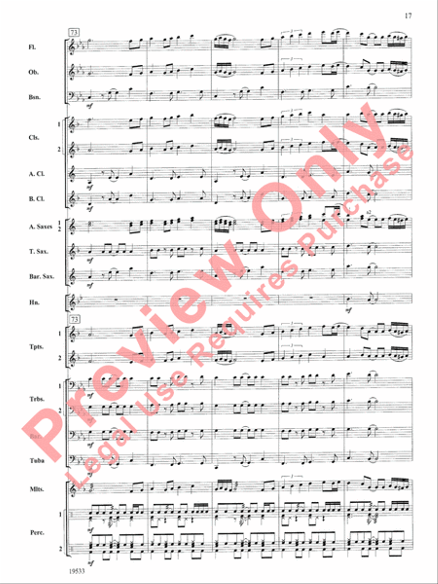 Fiero Concert Band scores gallery preview page 18