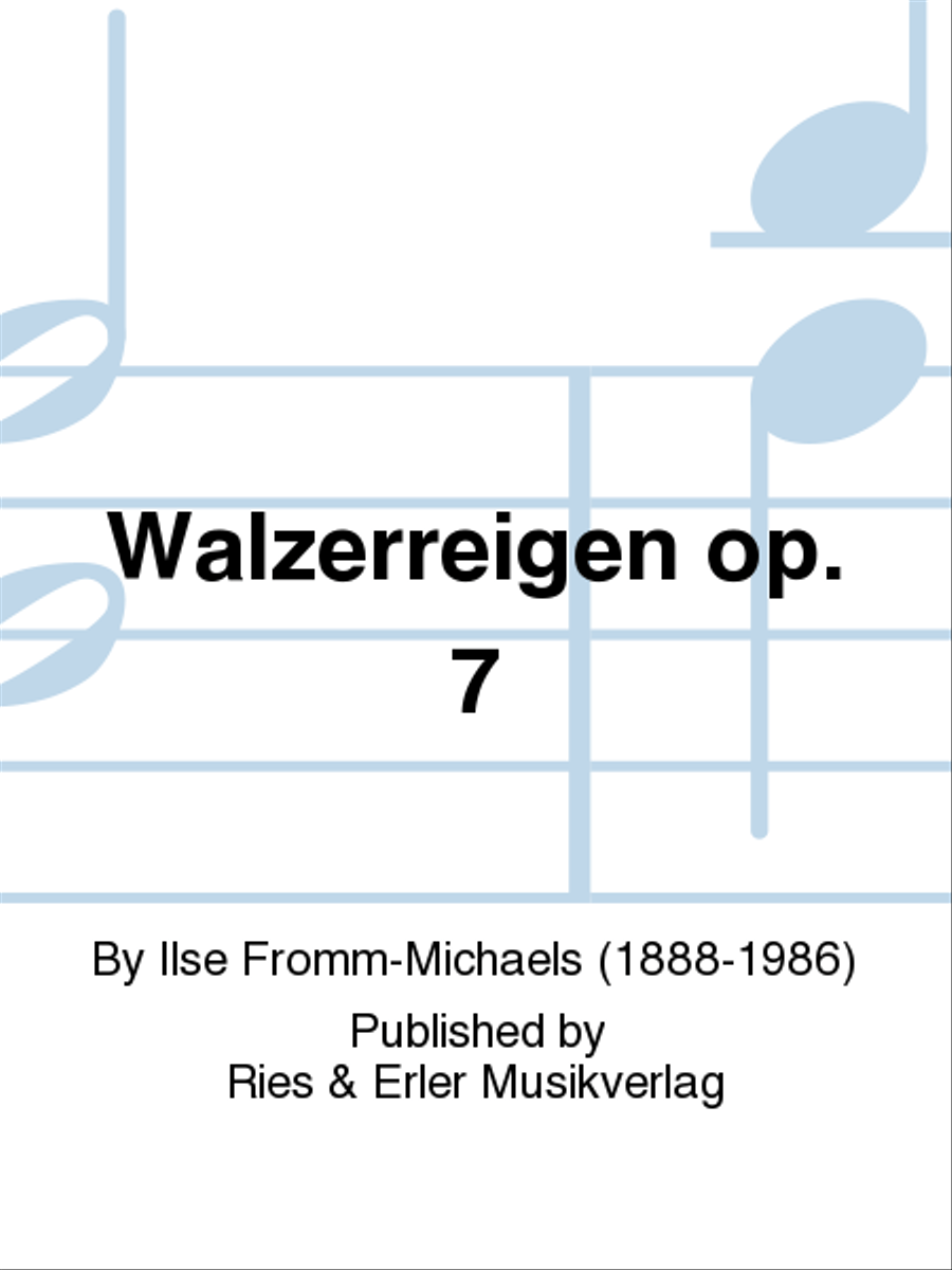 Walzerreigen Op. 7 Chamber Music scores gallery preview page 1