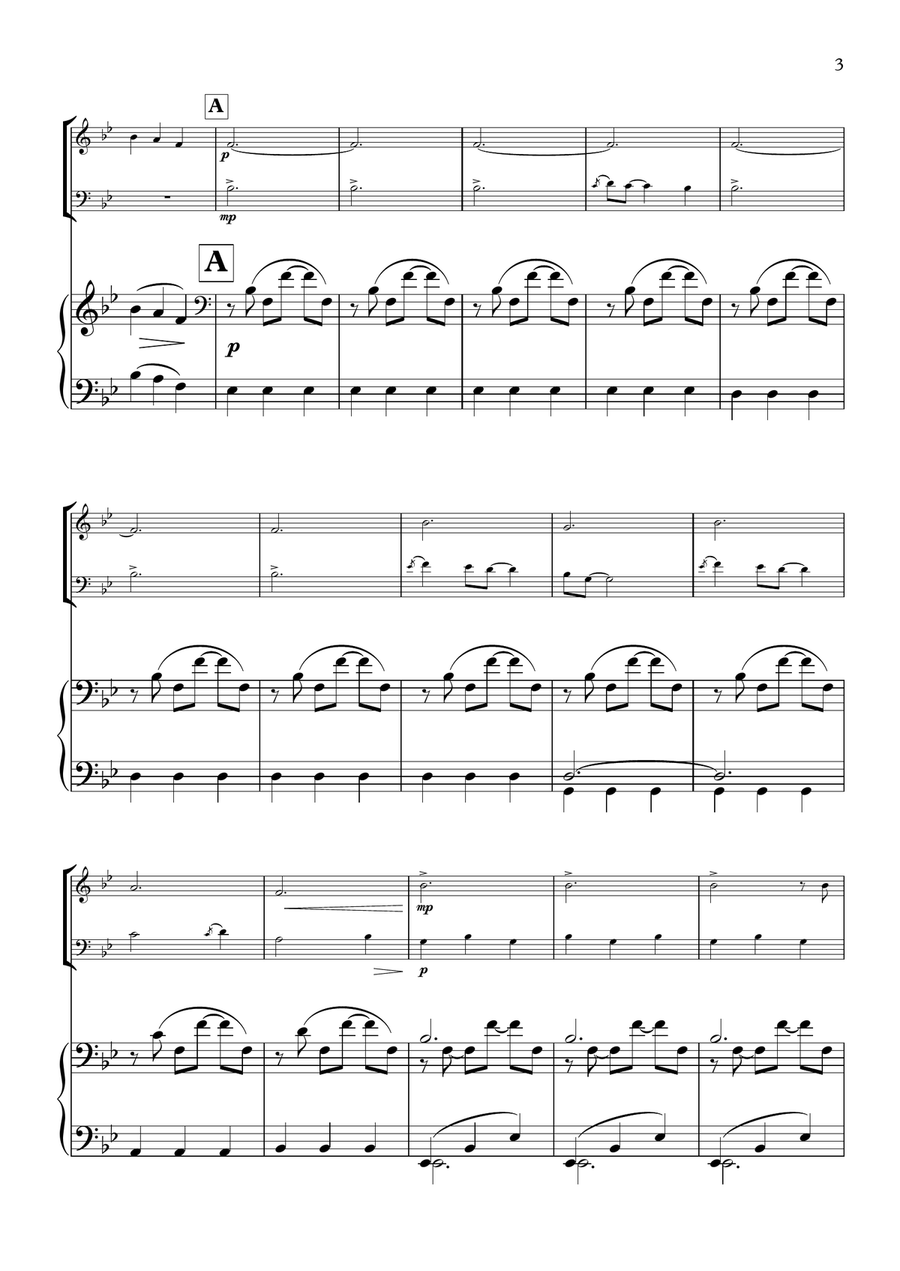 A Thousand Years Piano Trio scores gallery preview page 3