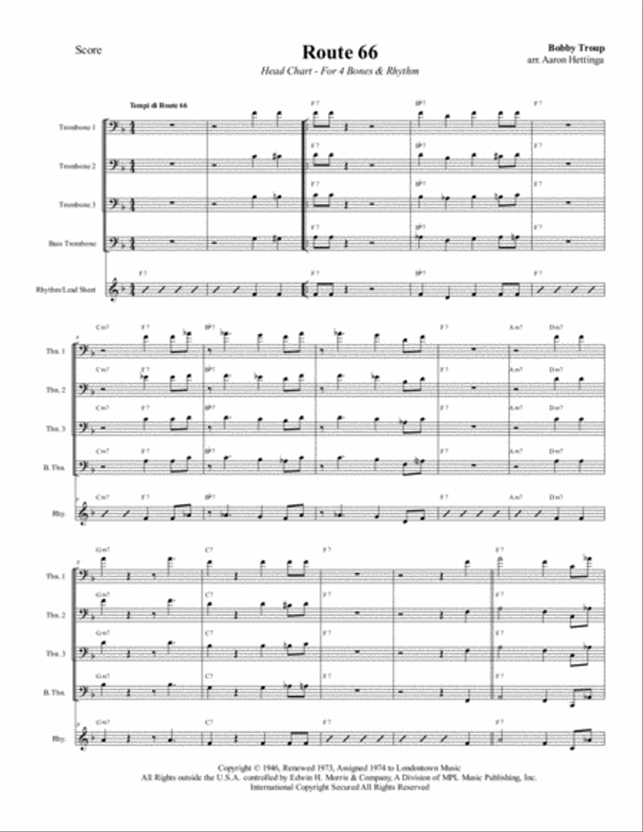 Route 66 Jazz Ensemble scores gallery preview page 3