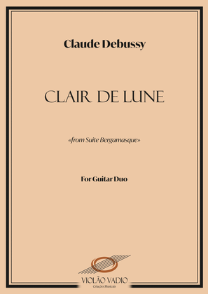 Book cover for Clair de Lune (Claude Debussy) Guitar Duo