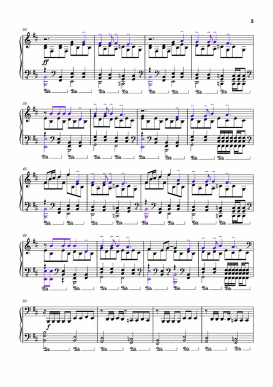 Sonne Piano Solo scores gallery preview page 3