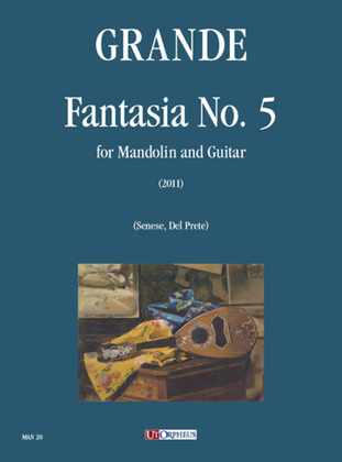 Book cover for Fantasia No. 5 for Mandolin and Guitar (2011)