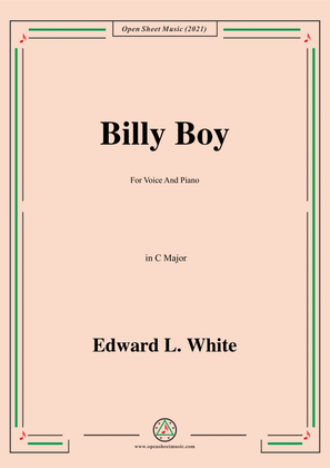 Book cover for Edward L. White-Billy Boy,in C Major,for Voice and Piano