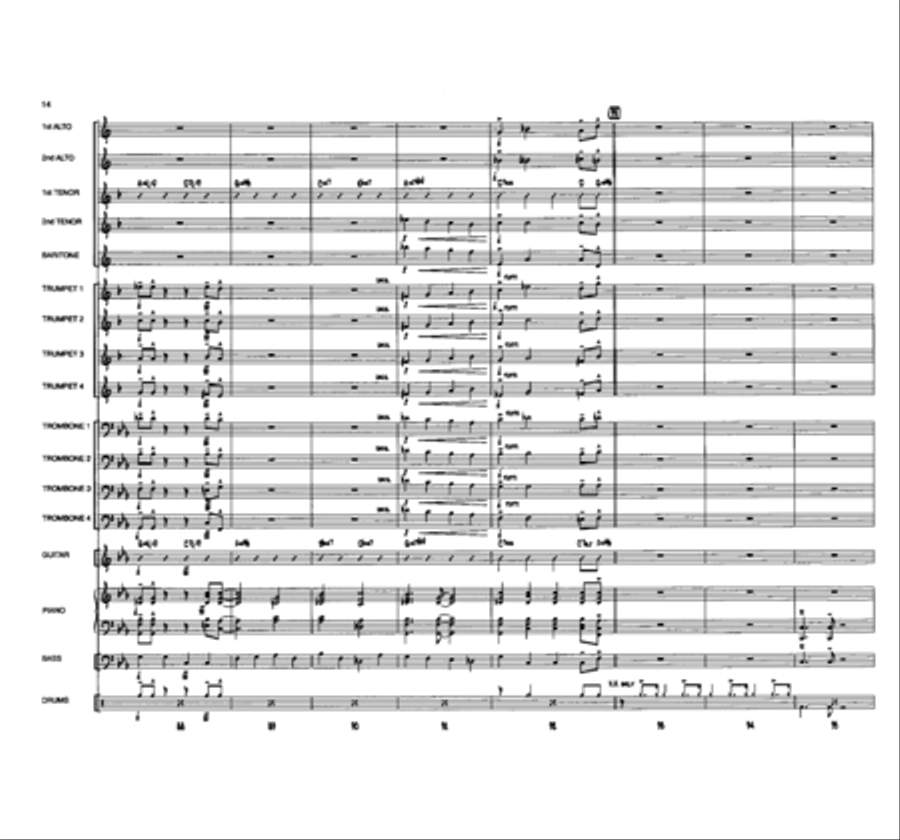 Eenie, Meenie, Minor Mode Jazz Ensemble scores gallery preview page 13