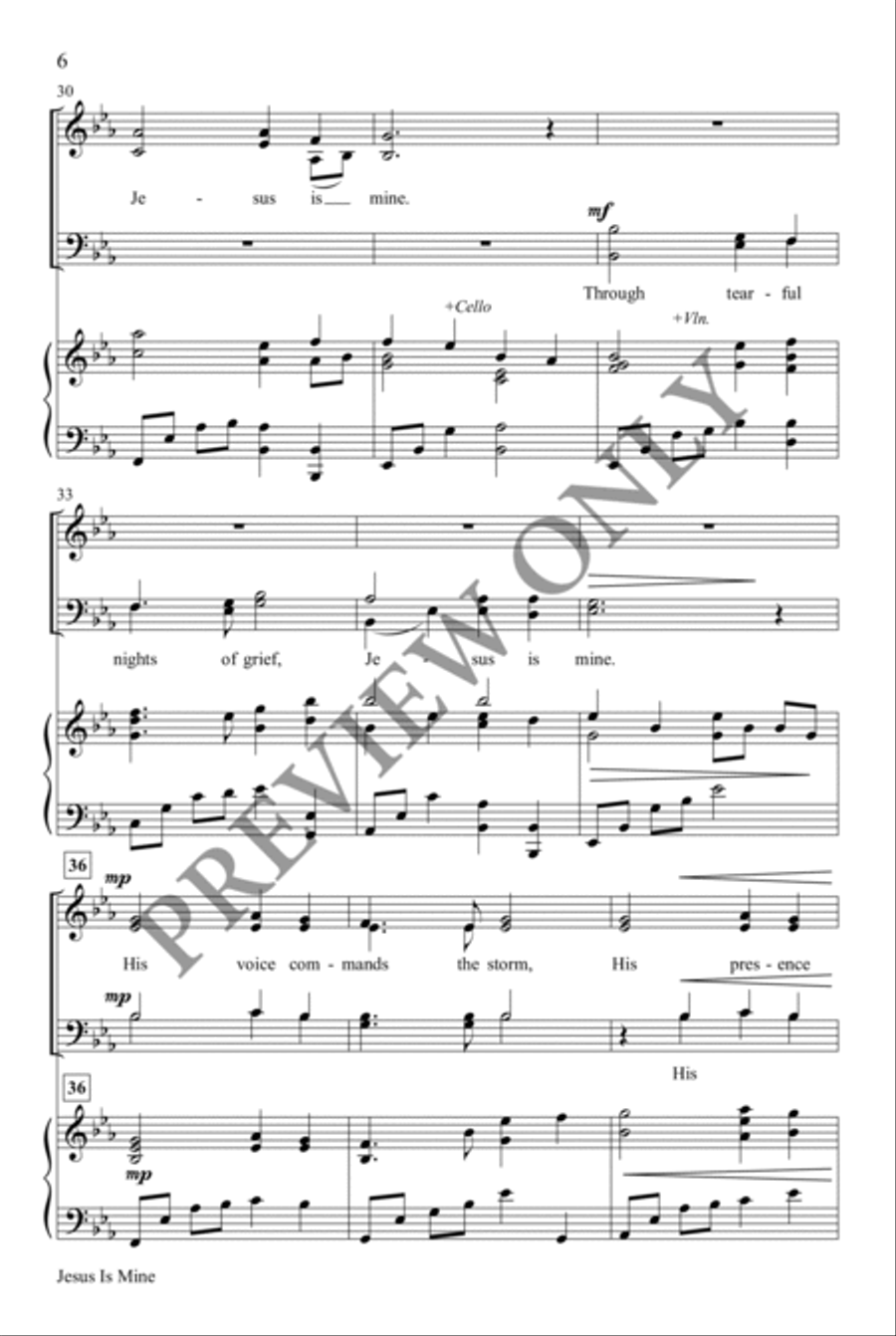 Jesus Is Mine Jesus Is Mine 4-Part scores gallery preview page 5