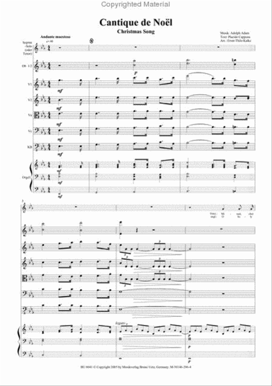Cantique Noel String Orchestra scores gallery preview page 2