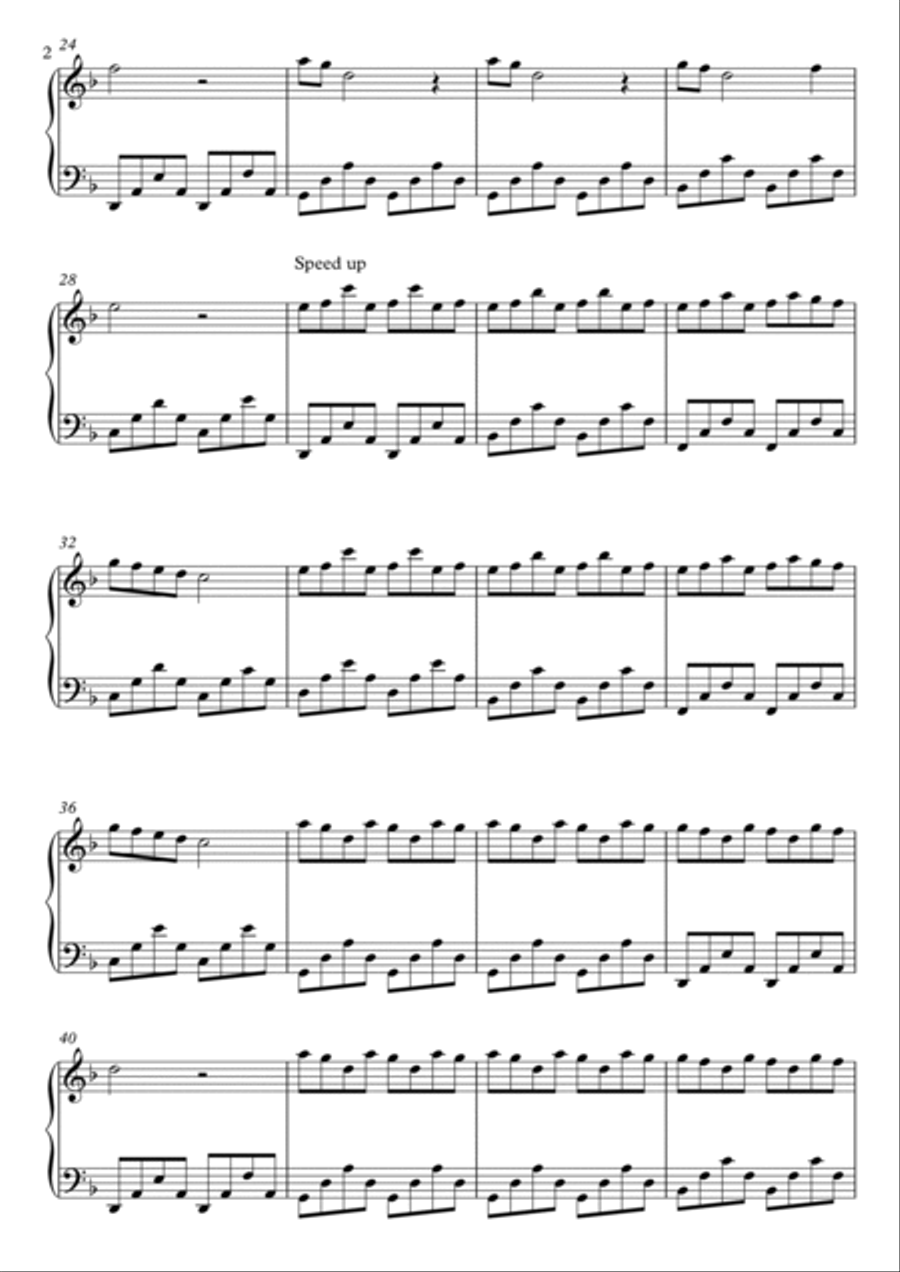 Beyond the Clouds Piano Solo scores gallery preview page 2