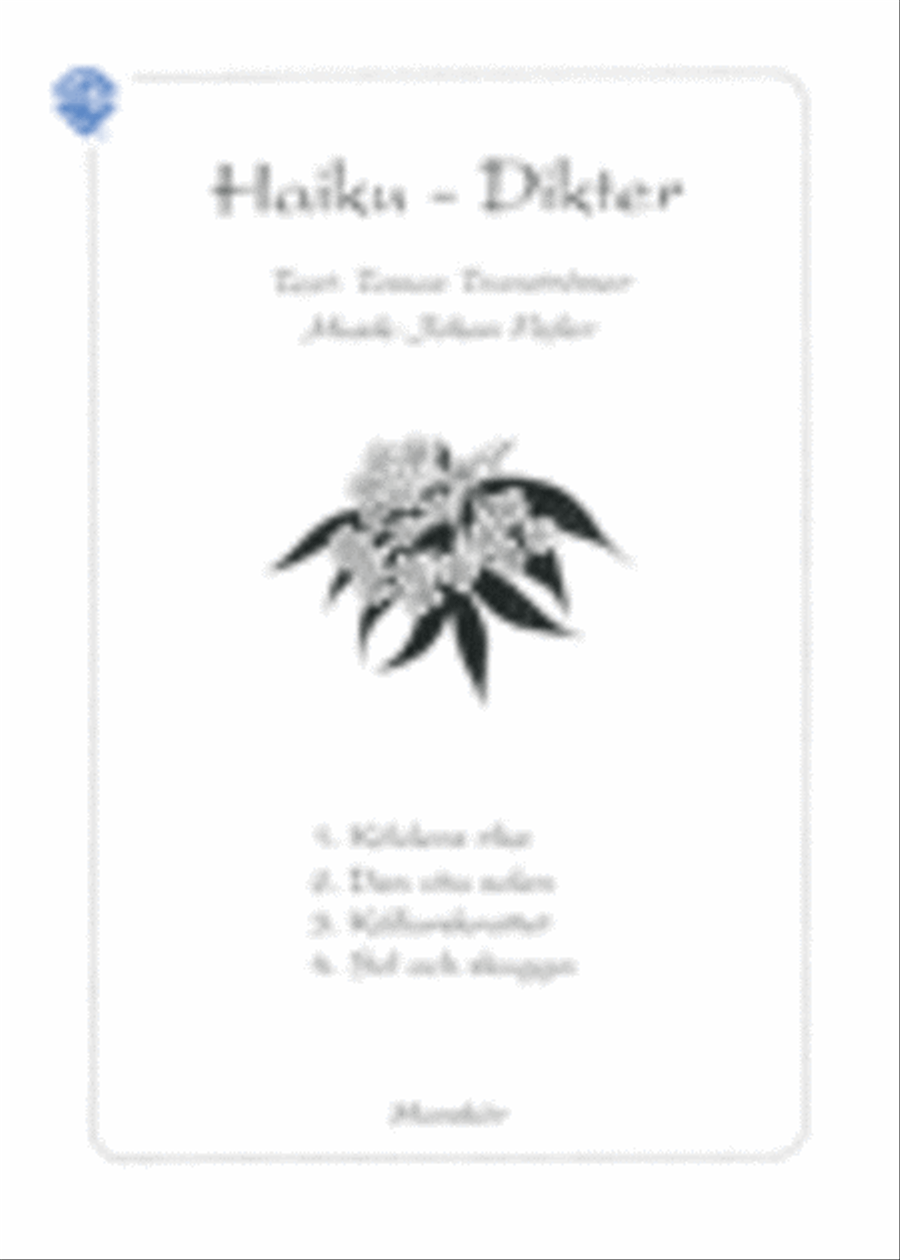 Haiku-dikter Haiku-dikter TTBB scores gallery preview page 1