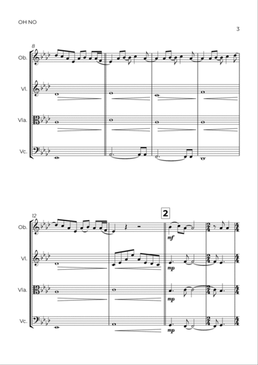 Oh No Oboe scores gallery preview page 3