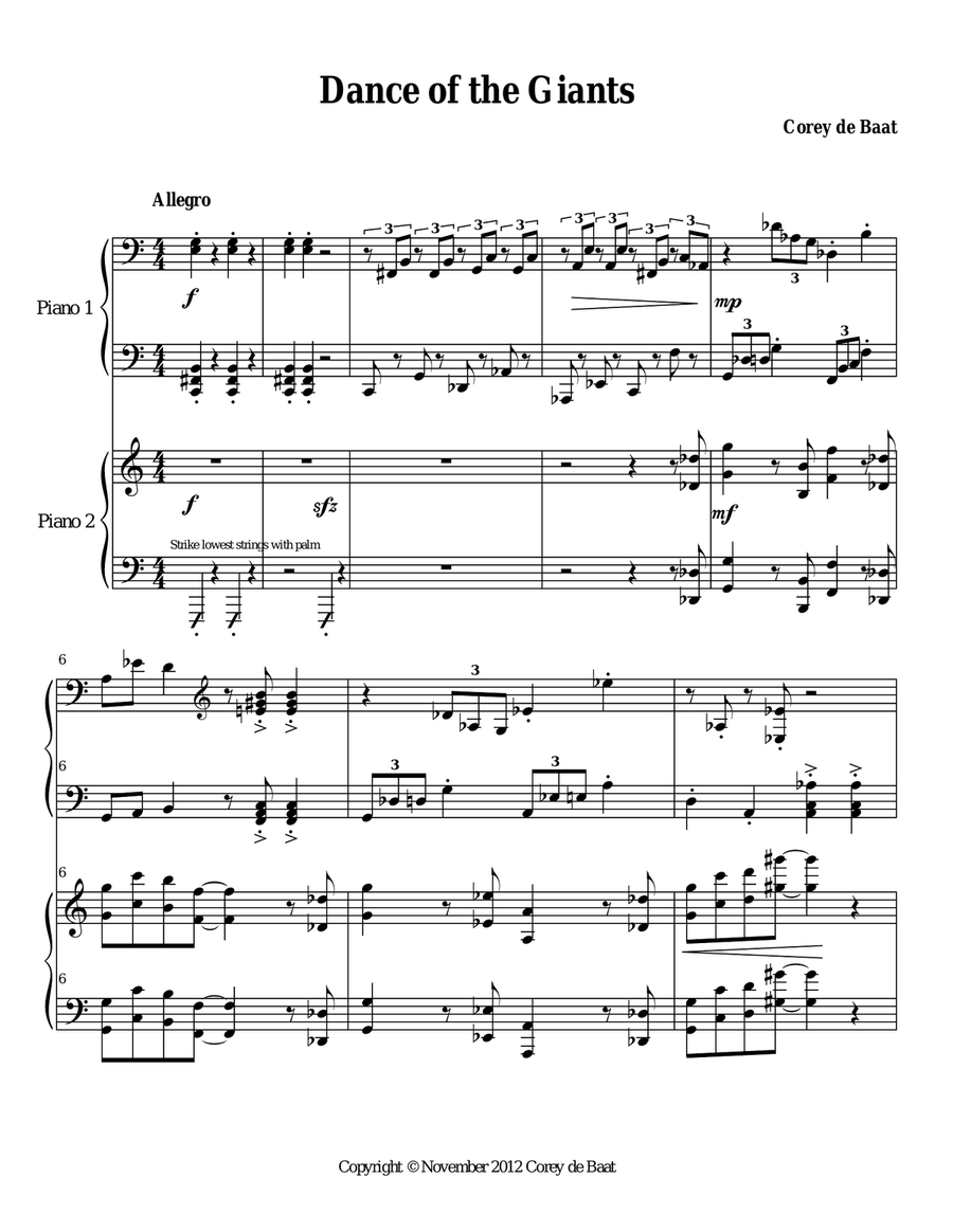 Dance of the Giants Piano scores gallery preview page 3