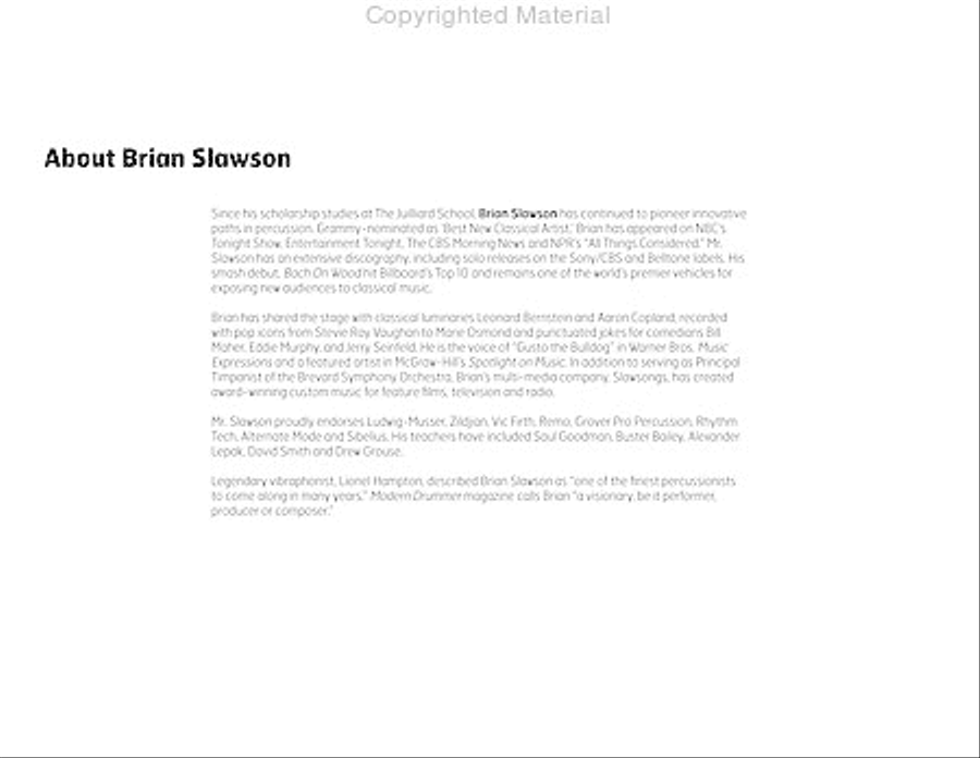 Concerto in A Minor Percussion Ensemble scores gallery preview page 5
