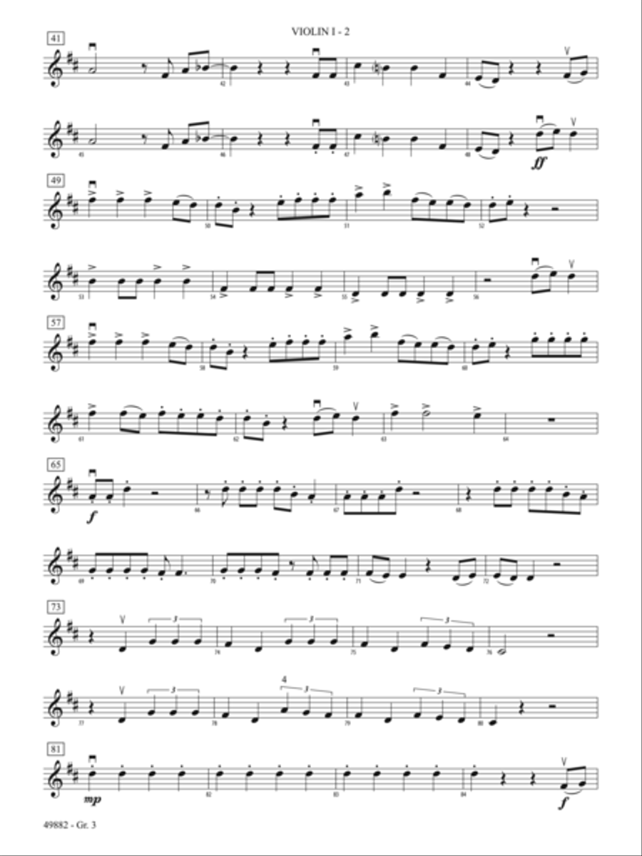 High Hopes: Violin 1 - Grade 3 String Orchestra scores gallery preview page 2