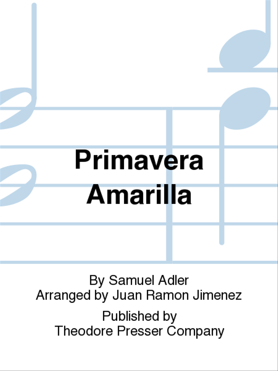 Primavera Amarilla Chamber Music scores gallery preview page 1