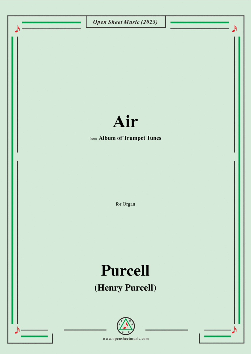 Purcell-Air,from 'Album of Trumpet Tunes',for Organ image number null