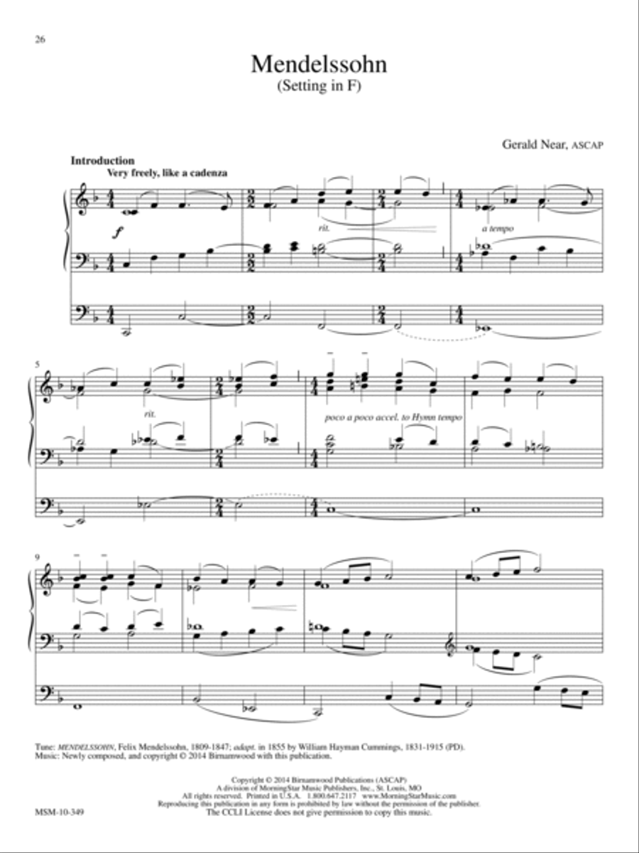 Laudes Domini: 10 Hymn Introductions and Harmonizations for Organ, Volume 2 Organ scores gallery preview page 12