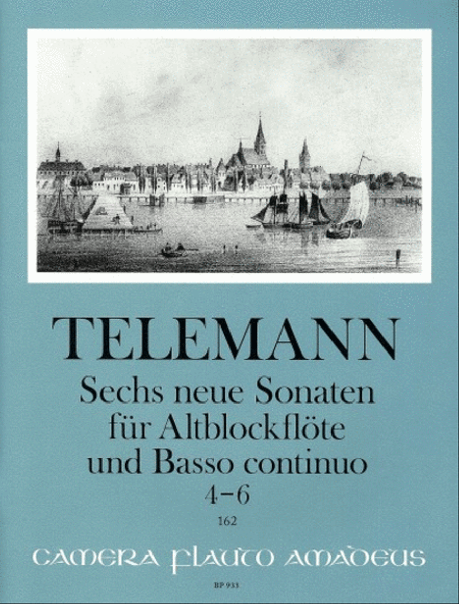 6 New Sonatas TWV 41:G12, e9, D19 Vol. 2 Alto Recorder scores gallery preview page 1