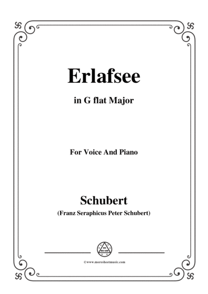 Schubert-Erlafsee,Op.8 No.3,in G flat Major,for Voice&Piano image number null