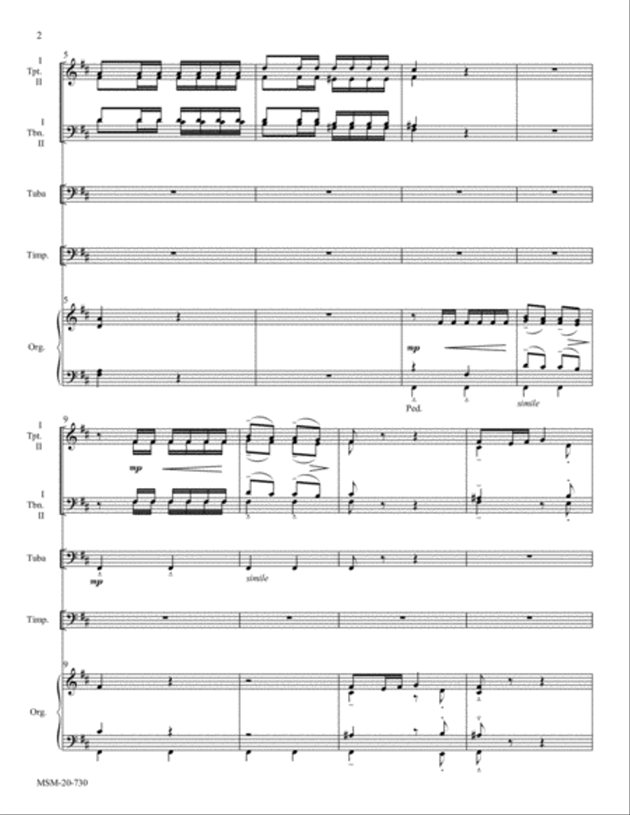 Praise, My Soul, the King of Heaven 4-Part scores gallery preview page 2