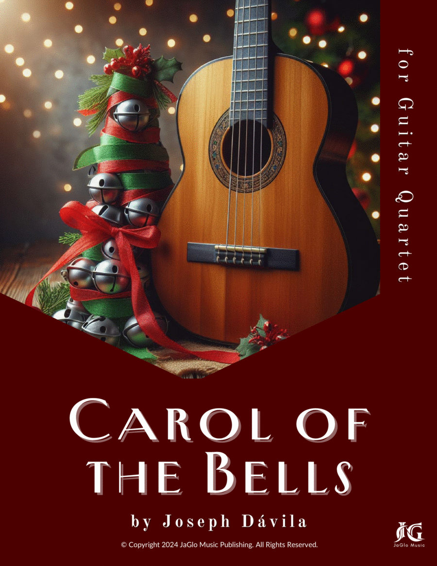 Carol of the Bells Guitar Ensemble scores gallery preview page 1