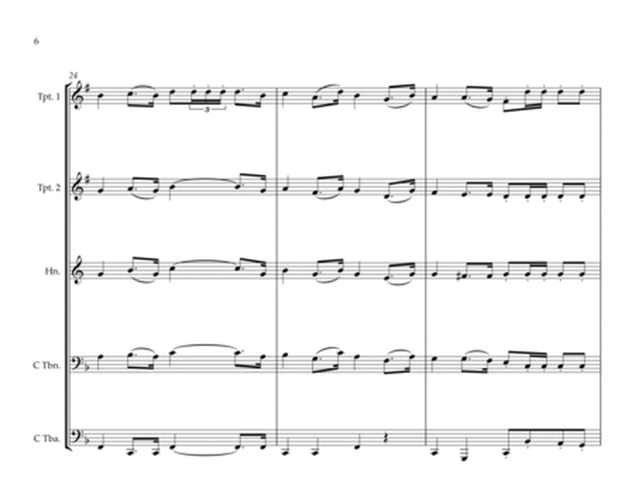 Lebanese National Anthem for Brass Quintet (MFAO World National Anthem Series) image number null