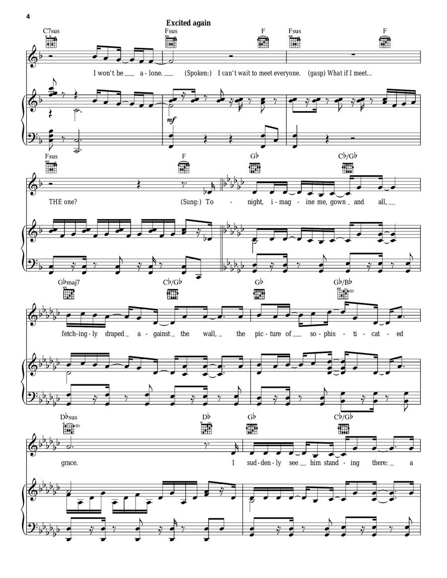 For The First Time In Forever (from Frozen) Guitar scores gallery preview page 4