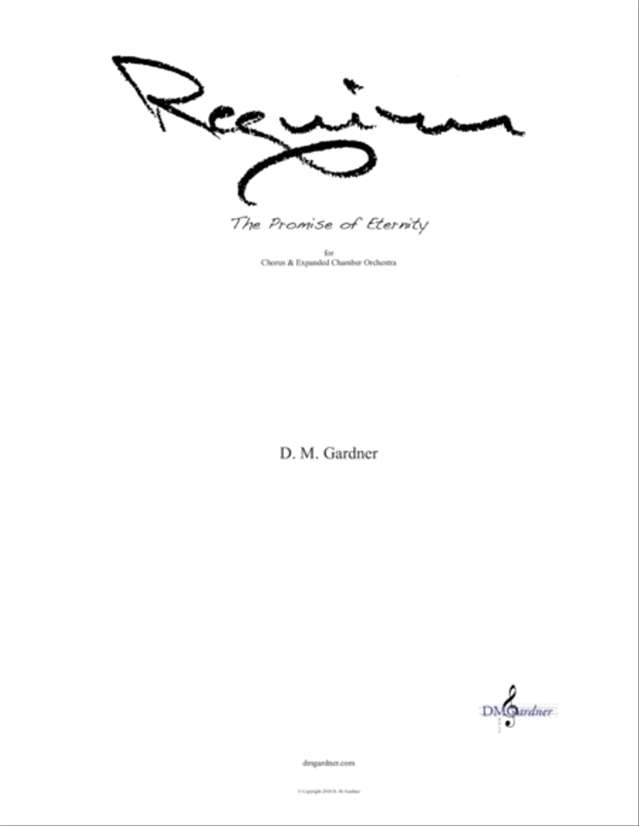 Requiem - The Promise of Eternity (CHORAL SCORE) 4-Part scores gallery preview page 1
