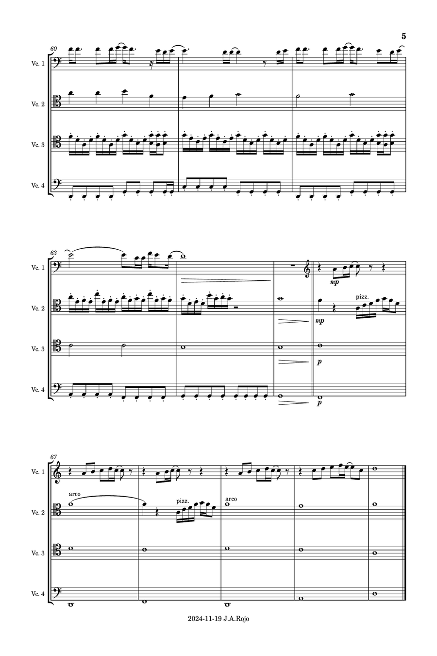 Wind Of Change Wind Of Change String Quartet scores gallery preview page 5
